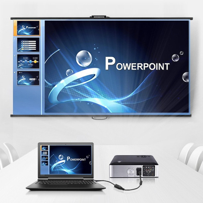 AUKKI HDMI to VGA Adapter อะแดปเตอร์ชุบทอง(ชายหญิง)สำหรับคอมพิวเตอร์พีซีจอภาพโปรเจคเตอร์เอชดีทีวีและอื่นๆ - รูปที่ 6