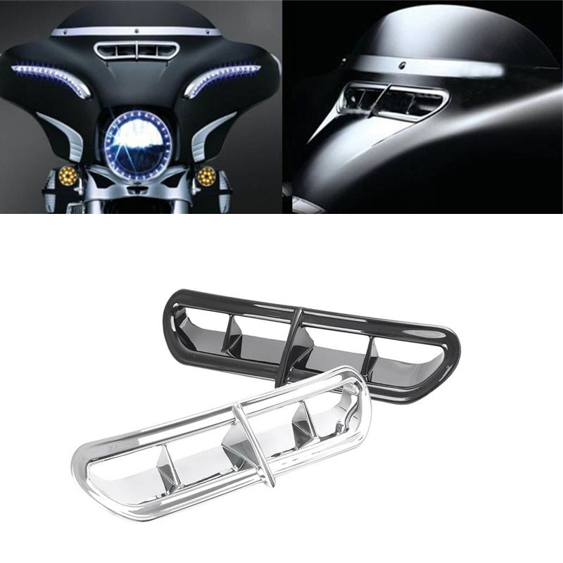 รถจักรยานยนต์ CVO Harley Big Gliding ดัดแปลงอุปกรณ์เสริม Hood Vent Vent Vent Vent Vent Vent Vent Ven