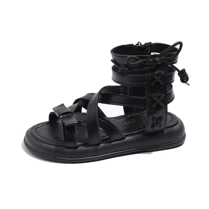 หญิง Gladiator รองเท้าแตะ 2025 ฤดูร้อนใหม่เด็กแฟชั่นเจ้าหญิง High-top รองเท้าอเนกประสงค์เด็ก Causal Beach Holiday รองเท้าแตะ - รูปที่ 4