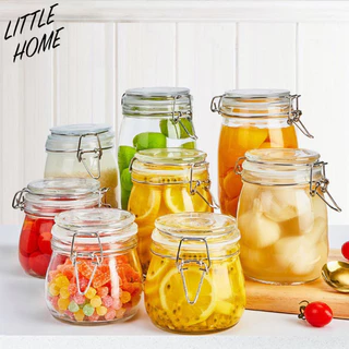 LITTLEHOME โหลแก้ว ขวดโหล ขวดแก้ว โหลแก้วสูญญากาศ ขวดโหลแก้ว ขวดโหลมีฝาปิด โหลสูญญากาศ (A0)