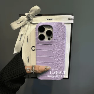 Goat สีทึบ minimalist จระเข้ patte ปลอกสําหรับ iphone 17 pro max iphone 17 16 11 16 15 14 13 12 Pro max iPhone xr xs max x 8 7 plus se 2020 กรณีป้องกัน anti-drop ฝาหลังกรณี