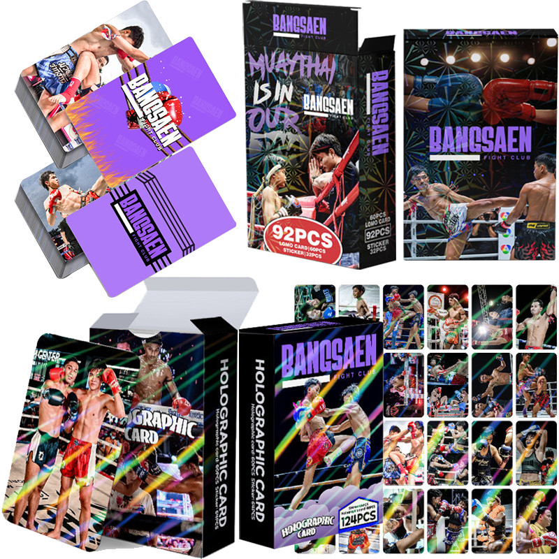 การ์ดโฮโลแกรม Bangsaen Fight Club Photocard 30/60 ชิ้น lomo catd Box ของสะสมมวยไทย