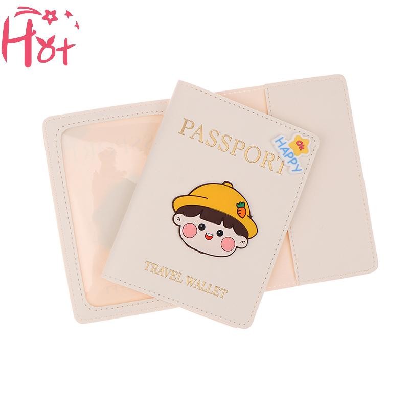 Ge Travel หนัง PU Travel Passport ฝาครอบป้องกันหนังสือเดินทาง Bussness Ticket Holder Passport Holder Case Travel Accessories Square