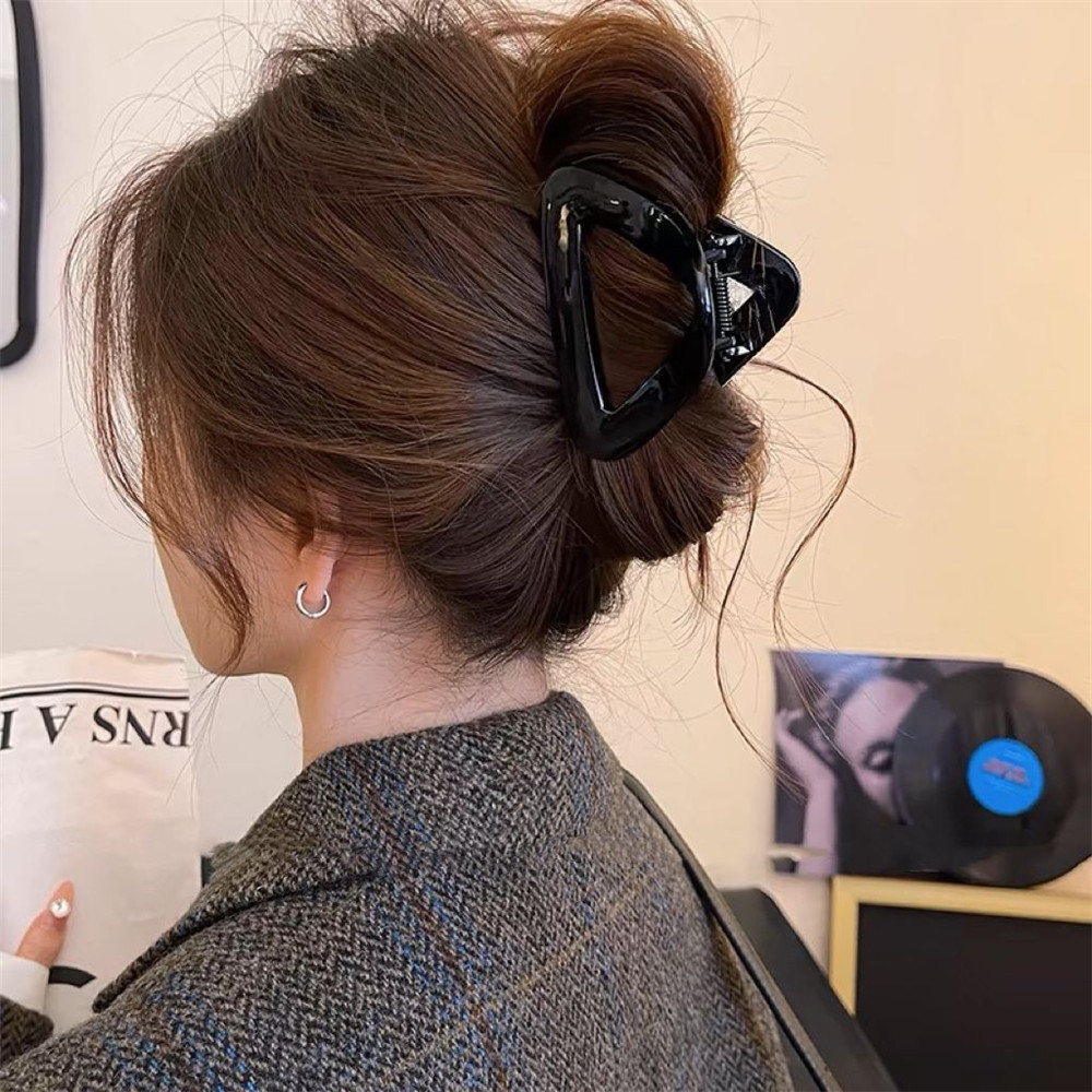 อะคริลิที่เรียบง่ายคว้าคลิปฉลามคลิปกิ๊บผู้หญิงใหม่ระดับไฮเอนด์อุปกรณ์ผม - รูปที่ 4