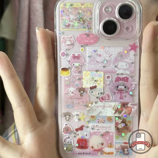 น่ารักเมโลดี้คิตตี้แมวน้อยดาวโบว์กราฟิติเคส VIVO Y03 Y04 Y19s Y21D Y29 Y12s Y27 Y36 Y12i Y03 Y02 Y12 Y16 Y17s Y15 Y22