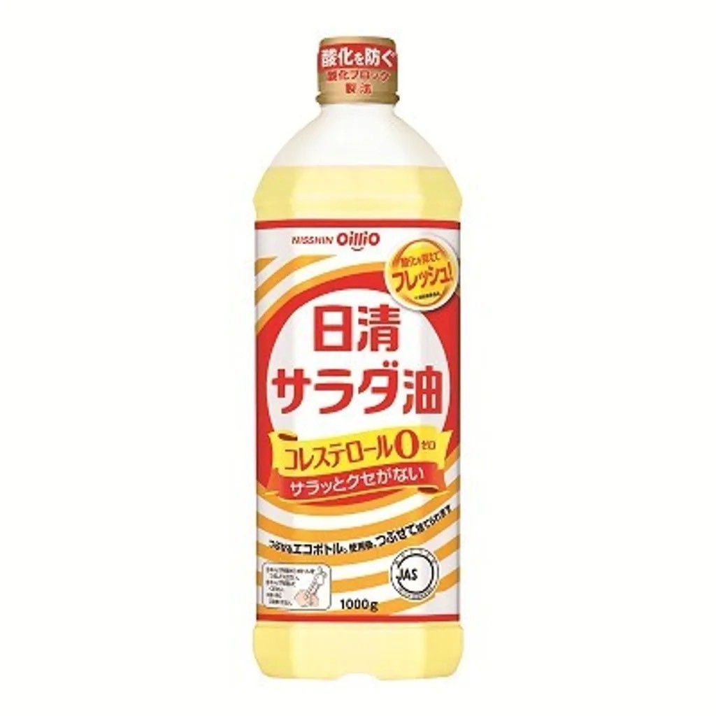 ถูกที่สุด Nissin Oillio Salad Oil 1000g น้ำมันสลัด น้ำมันเมล็ดเรฟซีด100%