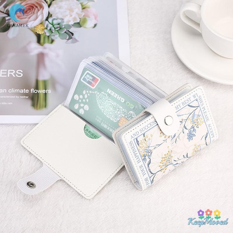 Keepmoved ช่องใส่การ์ดหลายช่องบัตรเครดิต Bank ID Card Holder กระเป๋า Organizer Badge ธุรกิจ Bus Card Storage Case เงิน Bill กระเป๋าสตางค์ใหม่
