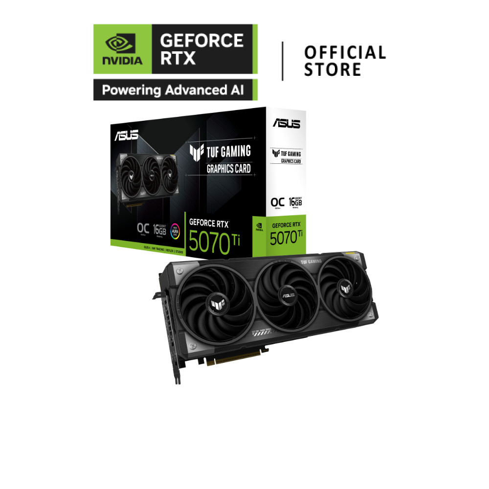 ASUS NVIDIA® GeForce RTX™ 5070 Ti  TUF Gaming OC 16Gb การ์ดจอ