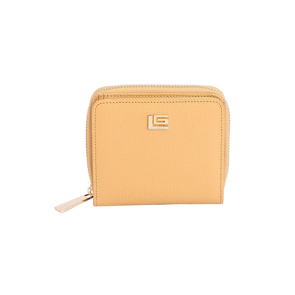 Guy Laroche กระเป๋าสตางค์พับสั้นซิปรอบ รุ่น MILDLY - สีเหลือง