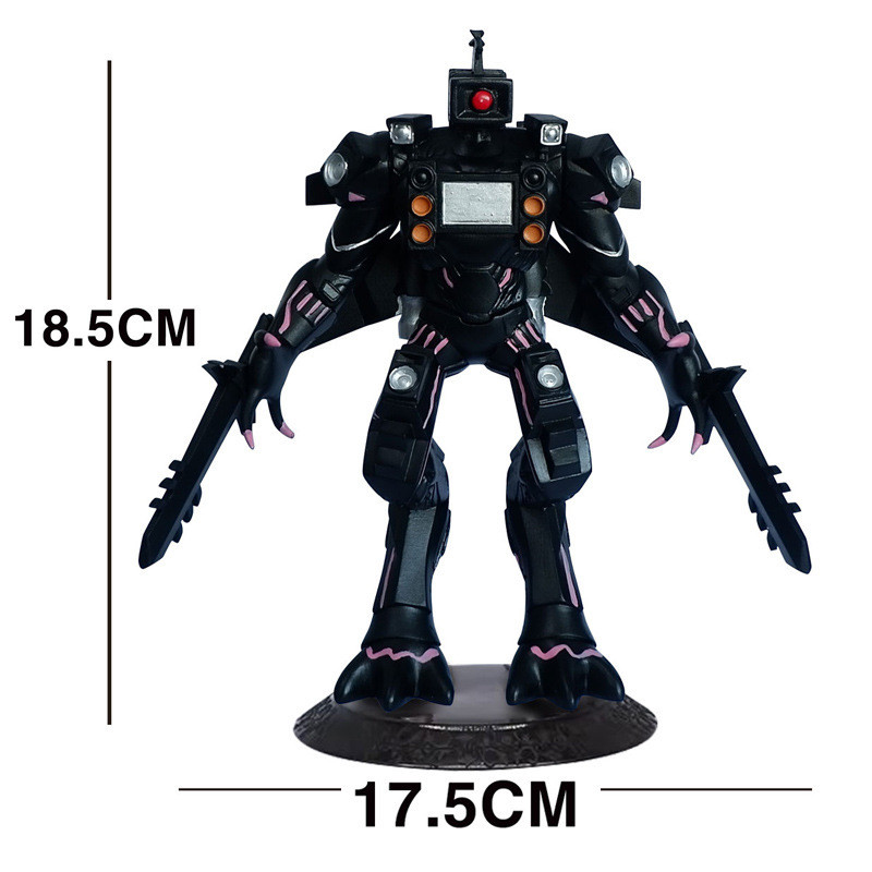 โมเดลฟิกเกอร์ Mecha Titan ของ Skibidi Toilet Multiverse ดาบคู่ สามตัว