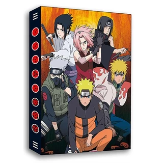 Naruto การ์ดอัลบั้ม 240 ชิ้นการ์ดหนังสือแผนที่ตัวอักษรผู้ถือ Binder Uzumaki Naruto Anime Card Protector โน้ตบุ๊ค