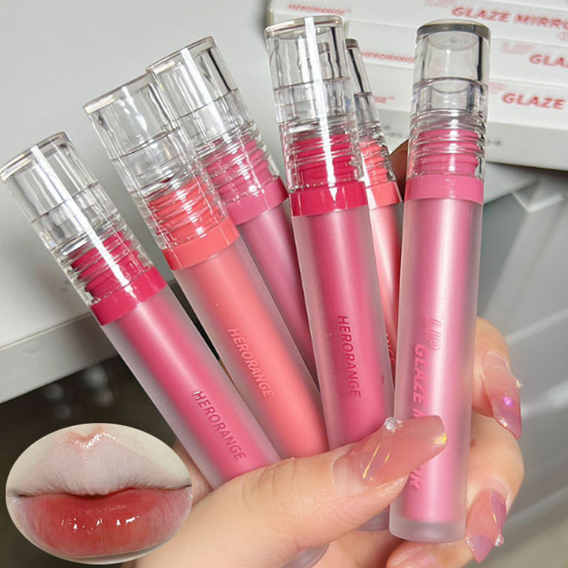 Herorange ลิปสติก ลิปกลอส เพิ่มความชุ่มชื้น กันน้ํา ไม่จางง่าย 6 สี