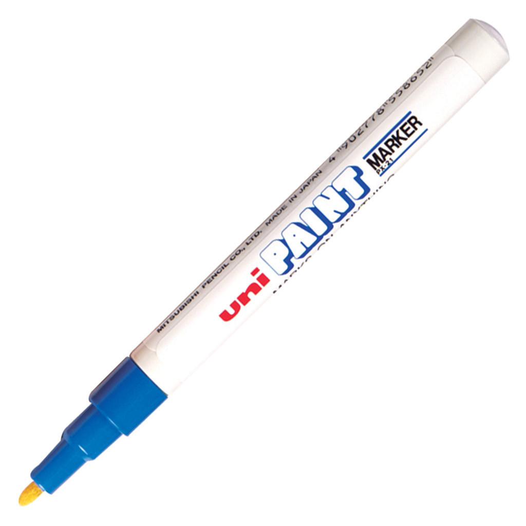 UNI ปากกาเพ้นท์ หมึกสีฟ้า ขนาด 0.8-1.2 มม. รุ่น PX-21