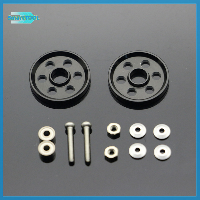 Utzn> (เฉพาะล้อ)4WD Self-made Tamiya Racing Car Parts Aluminium Alloy 19 มม. 6 หลุม Rollers น้ําหนักเบา 1 ชุดราคาใหม่