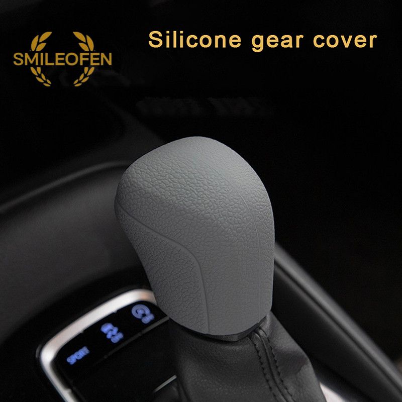 [Smileofen] ปลอกซิลิโคนหุ้มหัวเกียร์รถยนต์ อัตโนมัติ กันลื่น