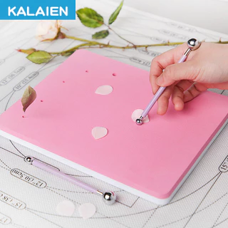 Kalien แผ่นฟองน้ํา กลีบดอกไม้จําลอง อเนกประสงค์ ยืดหยุ่นสูง สีชมพู สําหรับทําฟองดองท์