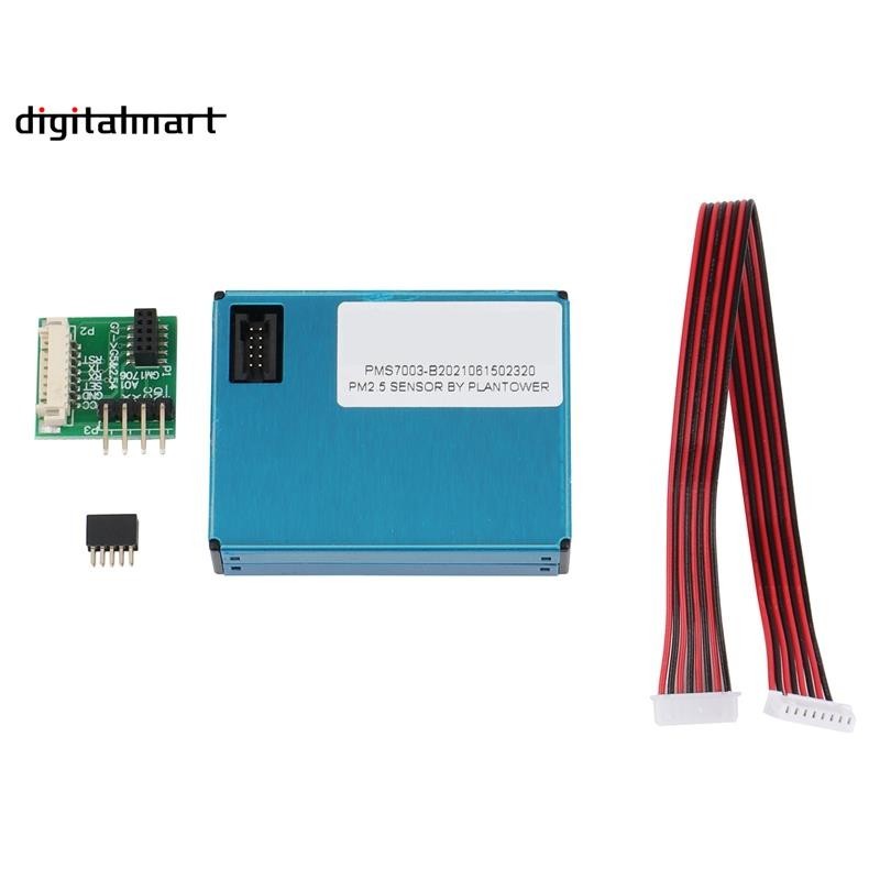 [digitalmart] เซนเซอร์ฝุ่นดิจิทัล PM2.5 PMS7003 G7 PM2.5 (รวมบอร์ดถ่ายโอน และสายเคเบิล)