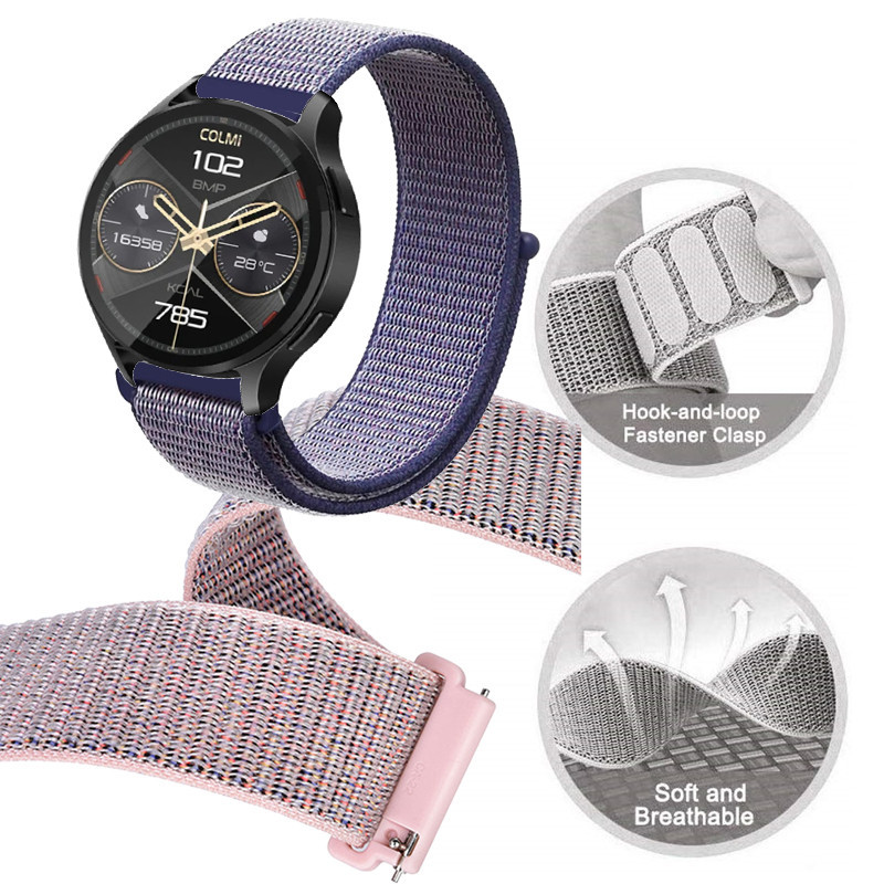 สายรัดห่วงไนลอนสําหรับ COLMI i28 Ultra Smart Watch Band ผู้หญิงผู้ชายสร้อยข้อมือสายรัดข้อมือ
