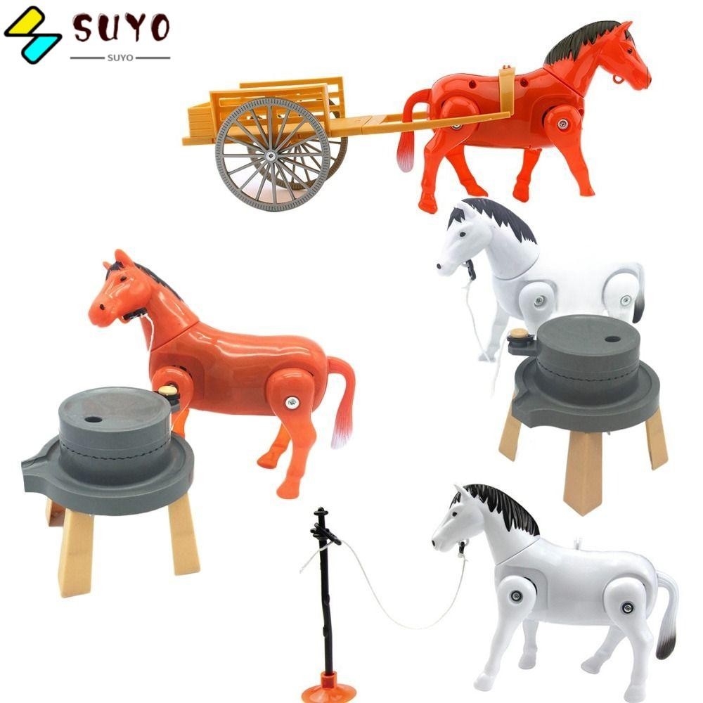 Suyo ของเล่นม้าไฟฟ้า พลาสติก ขนาดเล็ก เพื่อการเรียนรู้เด็ก