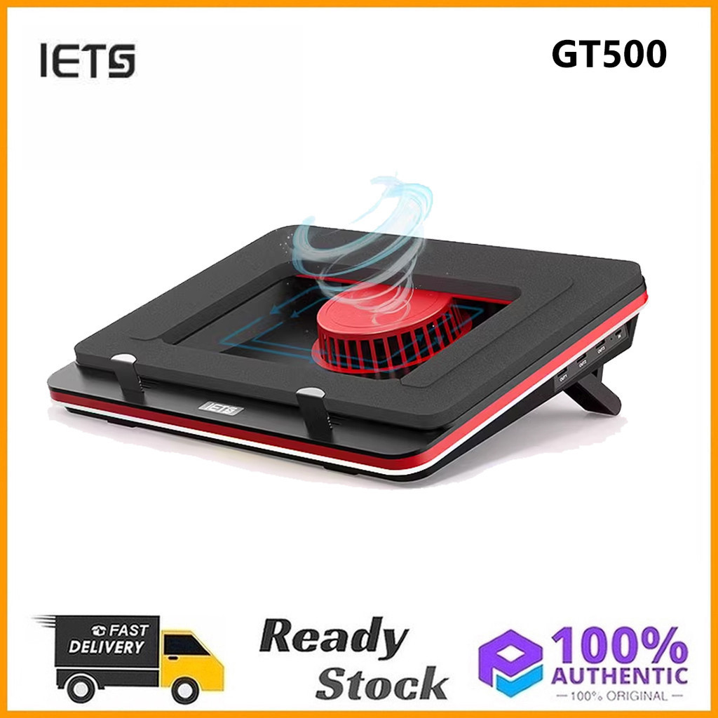 IETS GT500 แผ่นโฟมระบายความร้อน พัดลมเทอร์โบ RGB ประสิทธิภาพสูง ความเร็วหลายระดับ สําหรับแล็ปท็อป เล