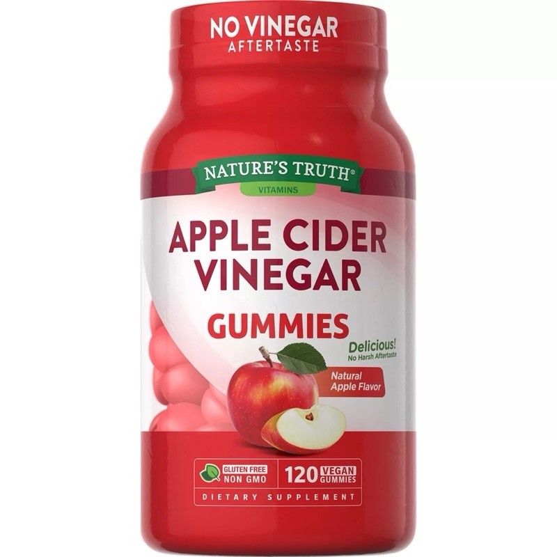 Nature's Truth Apple Cider Vinegar 400 mg. Gummies (120กัมมี่) กัมมี่แอปเปิ้ลไซเดอร์ 🍎