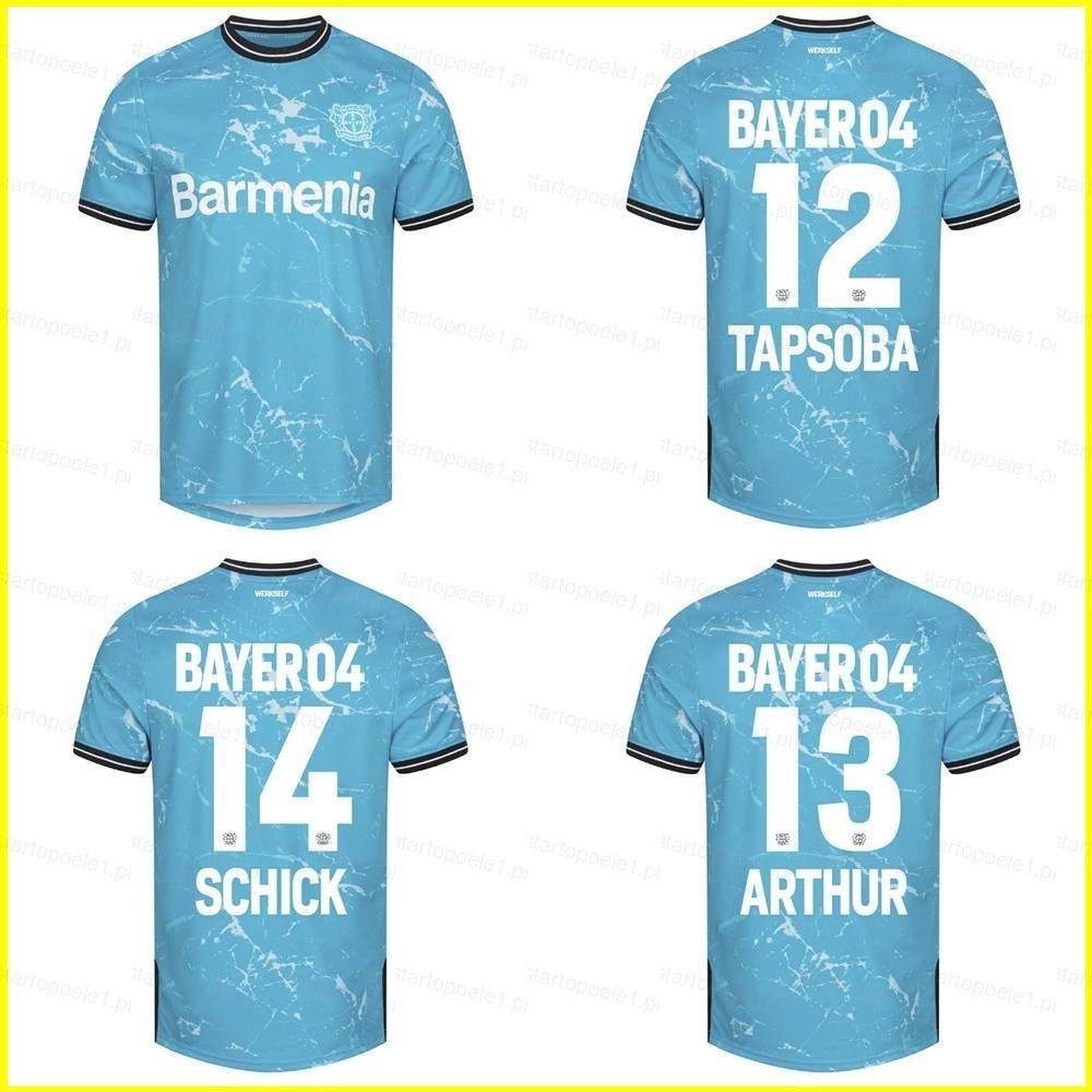 Bx 23-24 Bundesliga Bayer 04 Leverkusen Tapsoba Arthur Schick เสื้อยืด พลัสไซซ์ สําหรับเด็ก และผู้ใหญ่