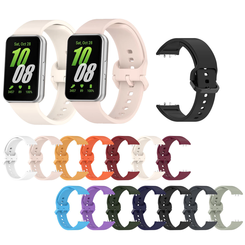 สายนาฬิกาข้อมือซิลิโคน แบบเปลี่ยน สําหรับ Samsung Galaxy Fit3 Fit 3 SM-R390