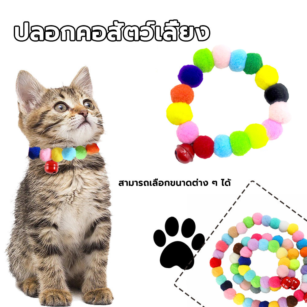 ปลอกคอแมว ปอกคอสุนัข อกคอแมว กระดิ่ง ยืดได้ มีหลายสีน่ารักมาก ราคาถูก จัดส่งไว