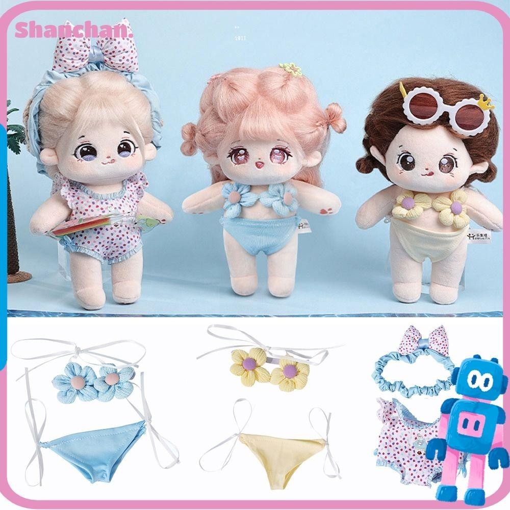 Shanchan Miniature บิกินี ่ 20 ซม.ตุ ๊ กตาหลากสีชุดว ่ ายน ้ ํา Suit, ของขวัญพิมพ ์ รูปแบบเปลี ่ ยนชุดเกม Photo Props ของเล ่ นเสื ้ อผ ้ าผ ้ าฝ ้ ายตุ ๊ กตา