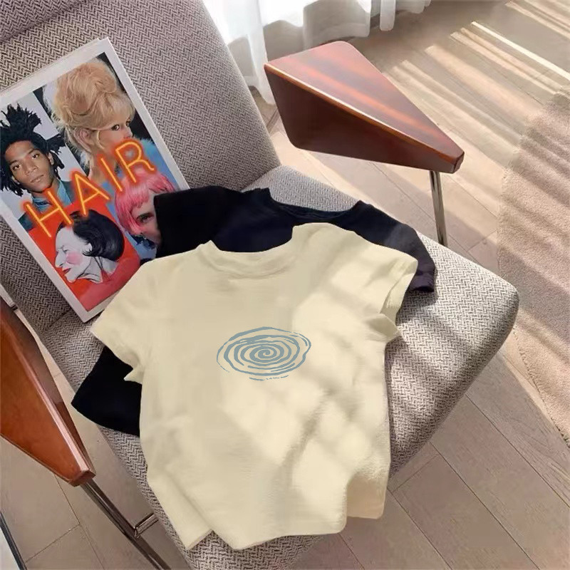 [ส่งจากโรงงาน]ออก24ชั่วโมง OOOK Sistertwo | “Baby Tee“ (Lab) รวมลายเสื้อครอปทรงพอดีตัวเนื้อผ้า cotton 100%