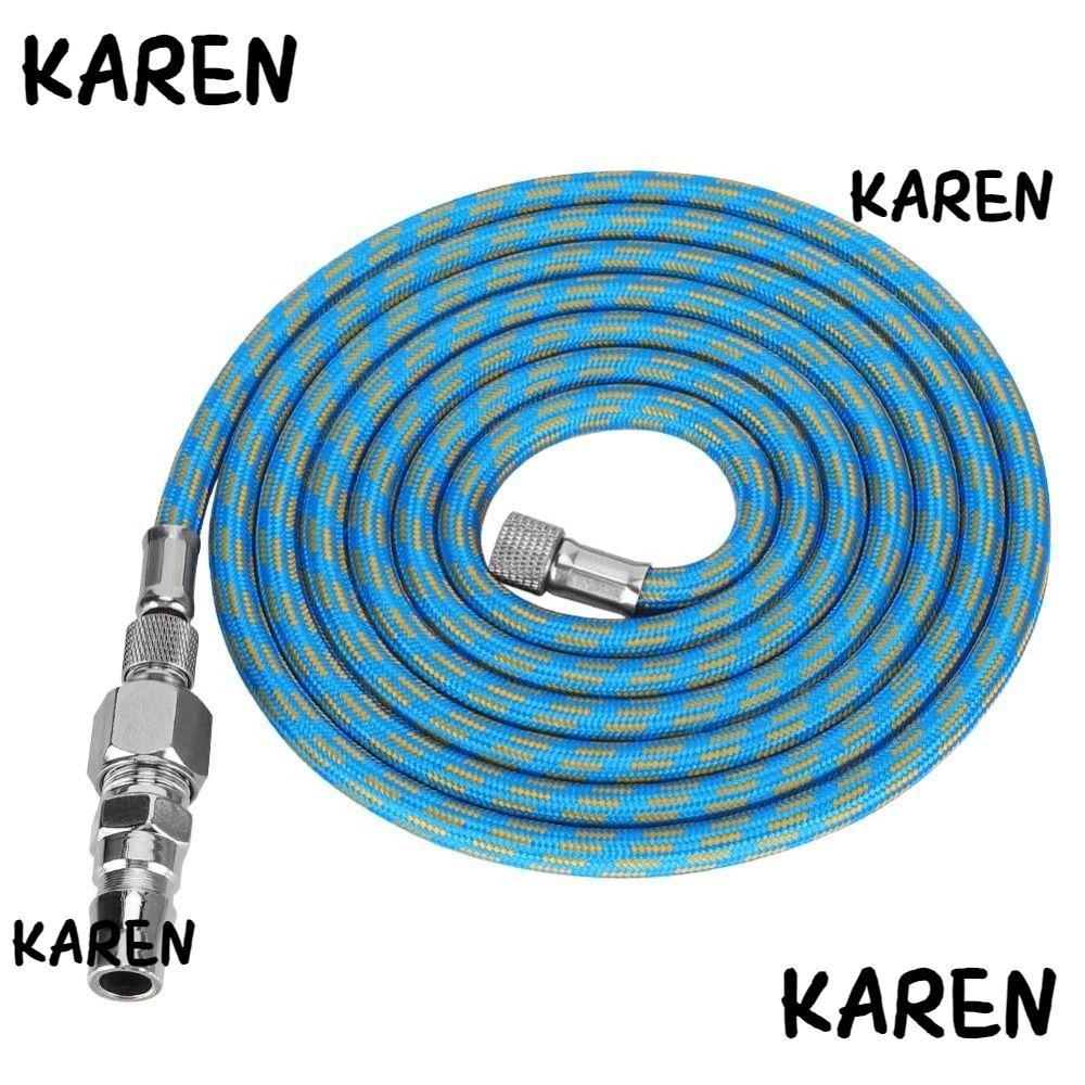 Karen แปลง trachea, พร ้ อมขั ้ วต ่ อ 1/8 นิ ้ ว สายแอร ์ บรัชไนลอน, อุปกรณ ์ ปั ๊ มลมสีฟ ้ าทนทาน เครื ่ องอัดอากาศ