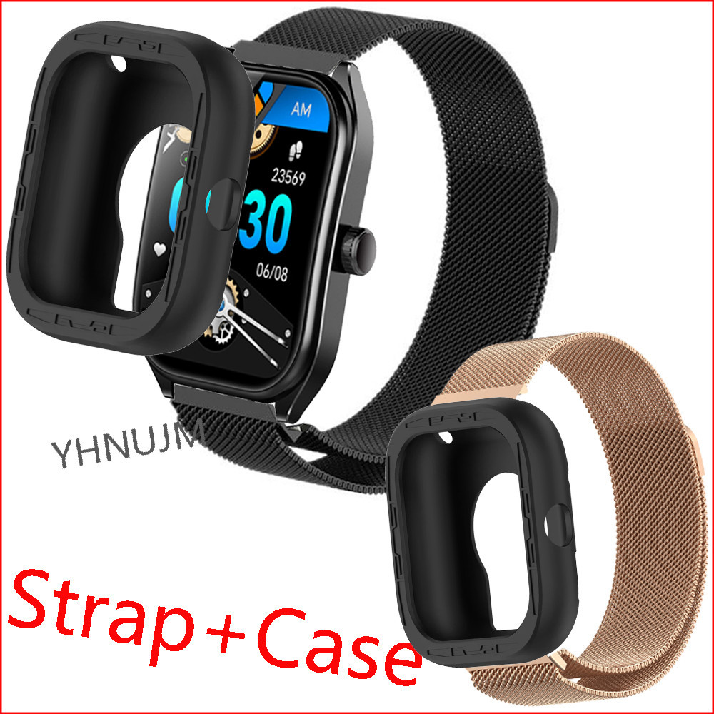 เคส  Aolon Curve สมาร ์ ทนาฬิกากันชนอุปกรณ ์ เสริมสําหรับ Aolon Curve Smartwatch band สายสแตนเลสสร ้