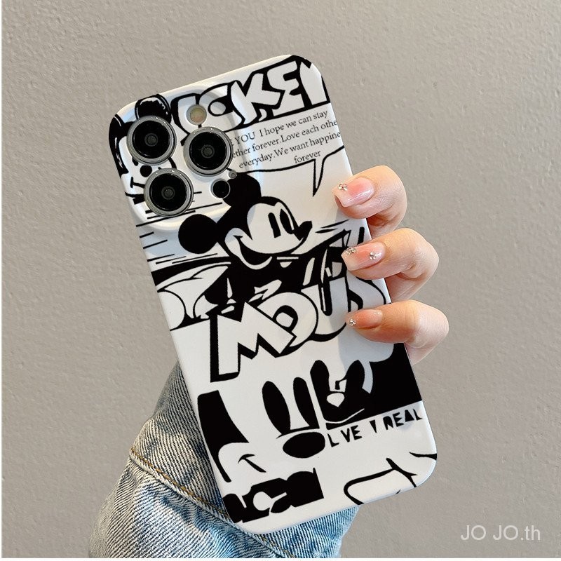 น่ารักการ์ตูนmickey mouse hard Caseเต็มรูปแบบAnti drop hard Caseเคสโทรศัพท์เหมาะสําหรับiPhone 15 14 13 12 11 pro Max se X XR XS Max 7 8 6s Plus &**-