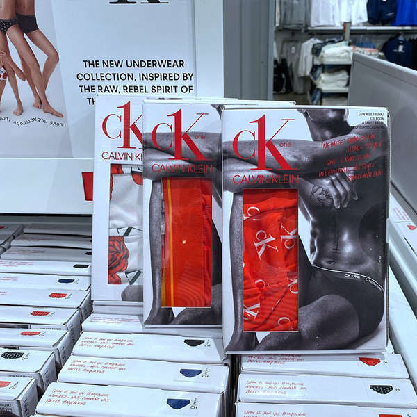 กางเกงใน กางเกงใน ck กางเกงบ็อกเซอร์ CK Calvin Klein one USA Men's Elastic Pattern Low-rise Boxer NB2225