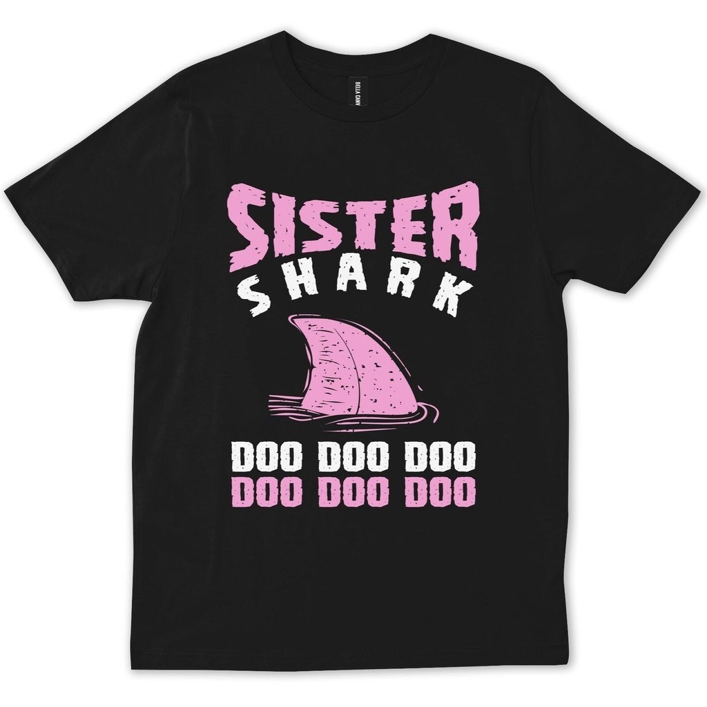 Sister Shark Doo Doo Doo Birthday For Sisters Family Beach เสื้อยืด