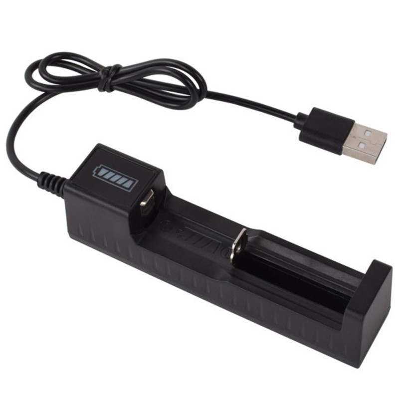 Charmantcc อะแดปเตอร์ชาร์จแบตเตอรี่ลิเธียม 1 ช่องเครื่องชาร์จลิเธียมไอออน USB สากล