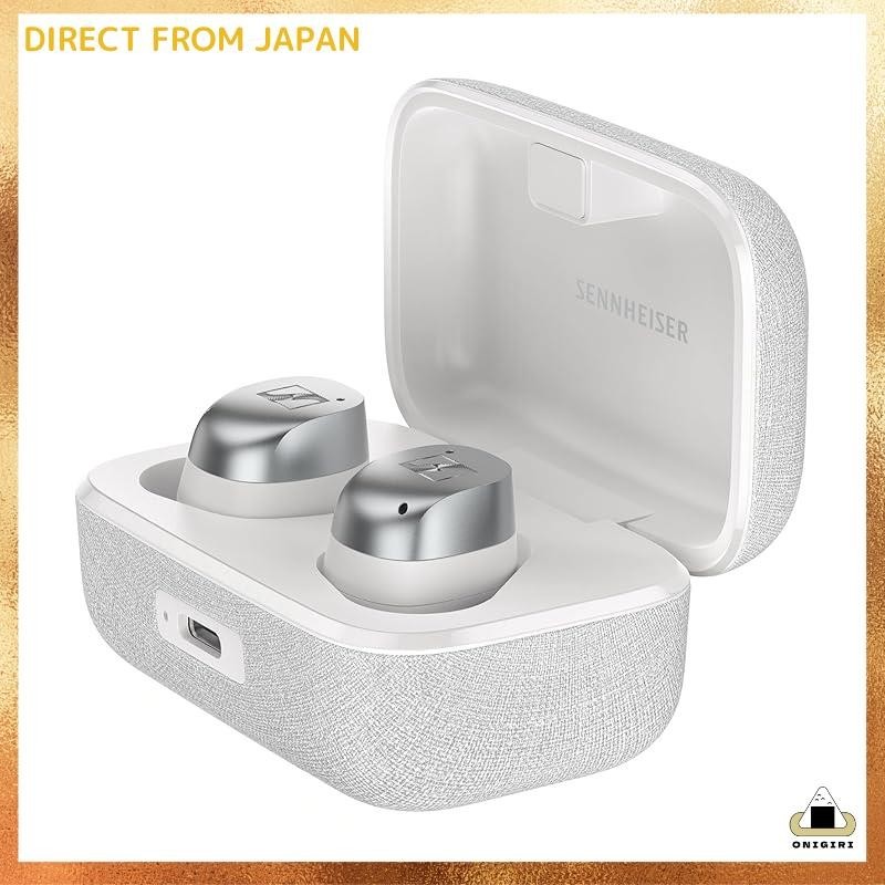 Sennheiser MOMENTUM True Wireless 4 White Silver high-performance driver 30-hour playback hybrid adaptive noise cancelling ambient sound feature Bluetooth 5.4