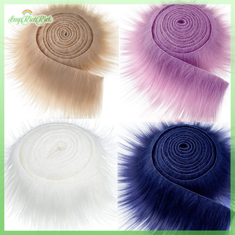 ขายร้อน 9x150 ซม.Faux Fur Ribbon Tapes DIY เครื่องแต่งกายเย็บ Fluffy Trimming เย็บเครื่องแต่งกายใหม่