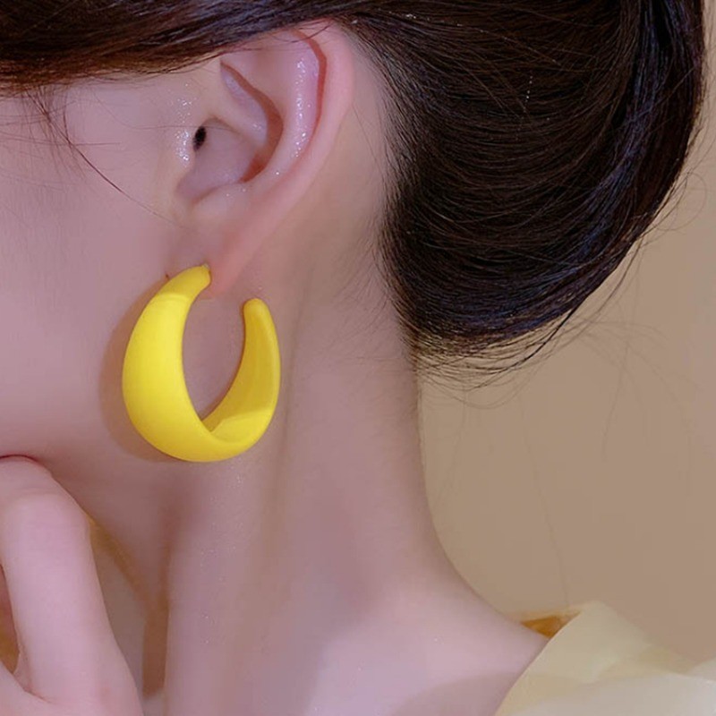 แฟชั ่ นต ่ างหู Y2K สีสันสดใสเกาหลี High-End Temperament Elegant ต ่ างหู - รูปที่ 3