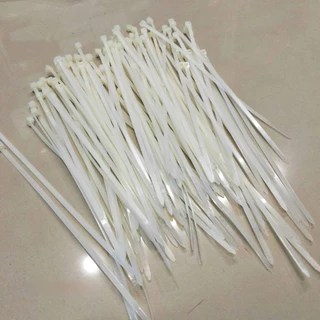 เคเบิ้ลไทร์ Cable Tie สายรัดไนล่อน สีขาว เข็มขัดรัดสาย หนวดกุ้ง
