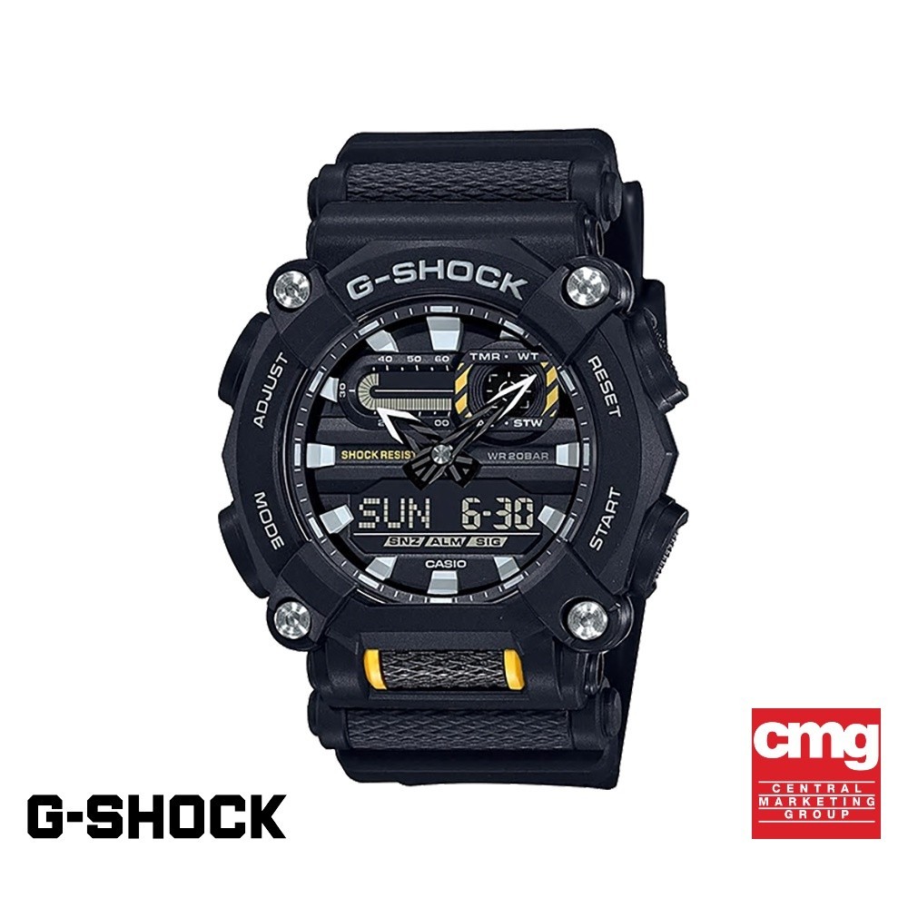 CASIO นาฬิกาข้อมือผู้ชาย G-SHOCK YOUTH รุ่น GA-900-1ADR วัสดุเรซิ่น สีดำ