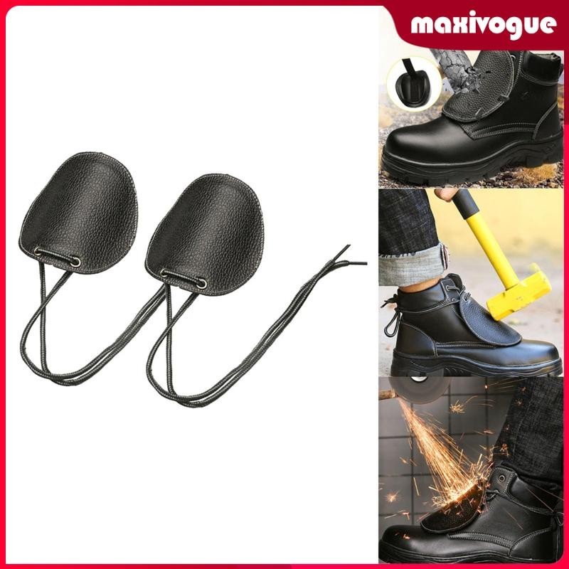 [Maxivogue ] Lace up Shoe Cover Anti-smash Waterproof Shoe Cover Welder Heat Insulation Black