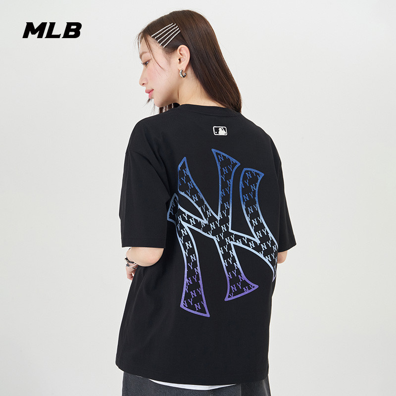 [พร้อมส่ง ]MLB NY เสื้อยืด เสื้อ แท้ ชาย 100% ผ้าฝ้าย เกาหลี ใส่เดินทาง oversize แฟชั่น รัดรูป เซ็กซี่ ใส่สบายๆ ใส่สบายๆ