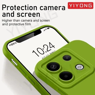สําหรับredmi Note13 ProกรณีYIYONGซิลิโคนเหลวสแควร์ปกอ่อนXiaomi Redmiหมายเหตุ13 12 14 Pro Plus Xiomi Note14 Pro + 5Gเคสโทรศัพท์