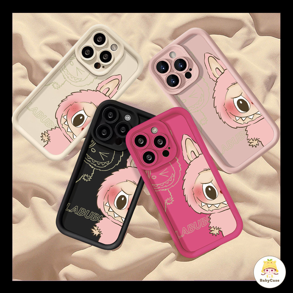 การ์ตูนน่ารักป๊อป Bazaar ลาบูนางฟ้า อายส์ ซอฟท์ เคส iPhone 11 13 12 7Plus 15 14 Pro Max 6s 8 6 14 15 Plus X XR XS Max