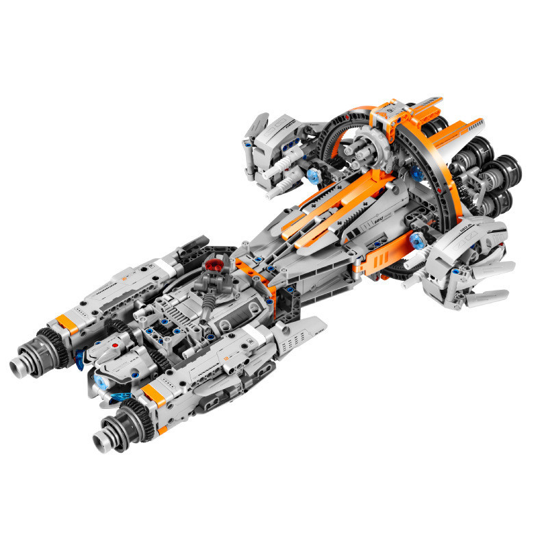 Star Warship Aircraft Model อนุภาคขนาดเล็กความยากลําบากสูงเด็กประกอบบล็อกตัวต่อของเล่นเด็ก