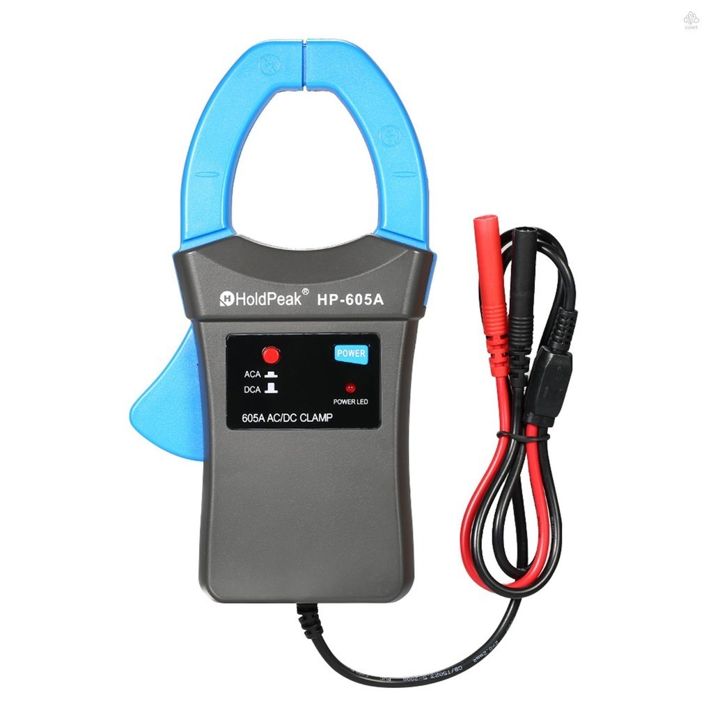 Holdpeak 600A DC/AC Current Clamp Adapter Clamp-On Adapter Meter พร ้ อม Test Probes