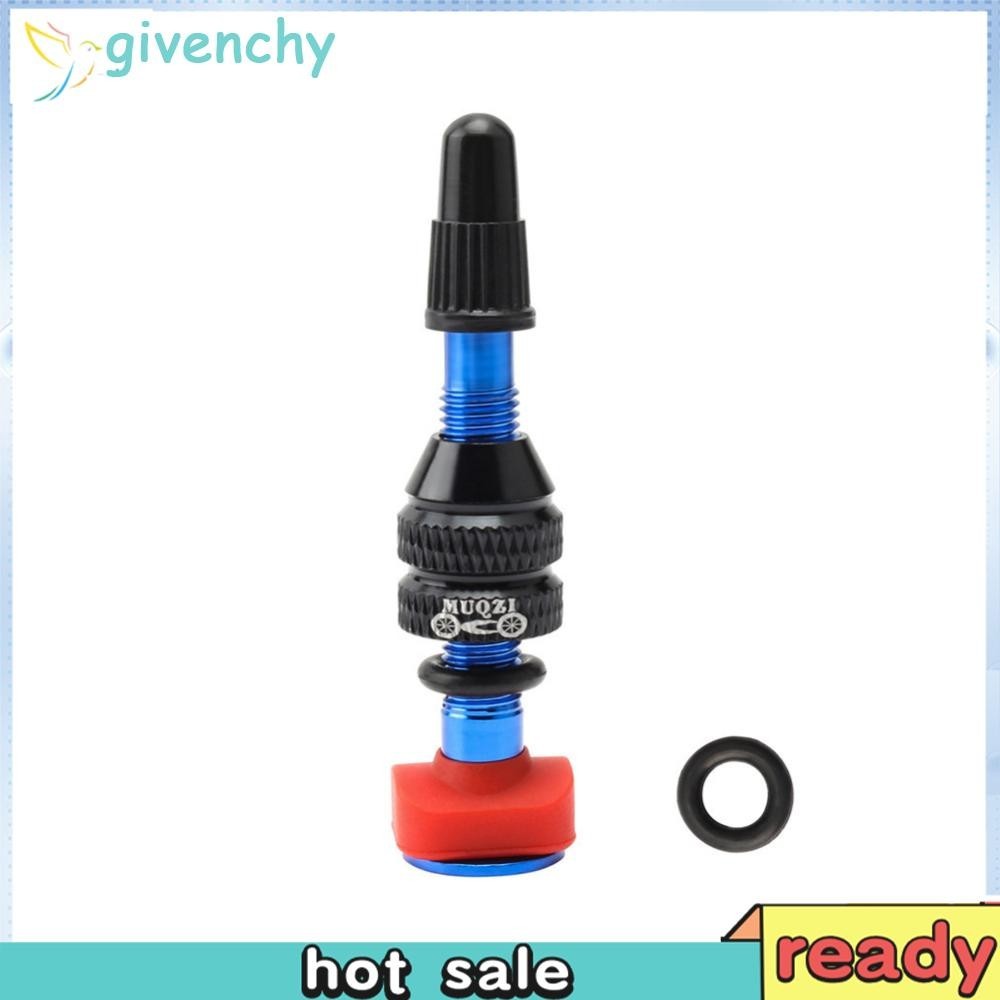 [givenchy1.th ] Alloy Tubeless Road Bike Bicycle Presta Valve Stem with Plastic Cap