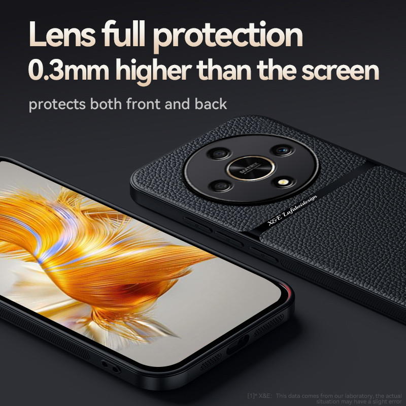 Honor X9C โทรศัพท์สมาร์ทสําหรับ Honor X9d X9a X9b HonorX9a HonorX9b 5G 2024 หรูหราหนังแม่เหล็กผู้ถือรถกันกระแทกปลอก Anti-fall กันชนเลนส์กล้องป้องกันปกหลัง - รูปที่ 3