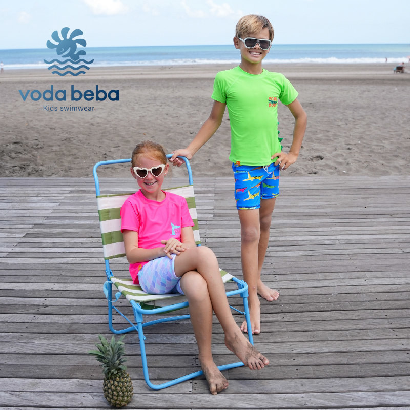 VODA BEBA طقم سباحة أطفال نصف كم واقٍ من الشمس — صورة 7
